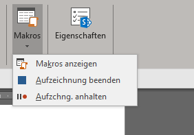 Word-Fenster mit Makros, Kontextmenü Word-Fenster mit Makros, Kontextmenü