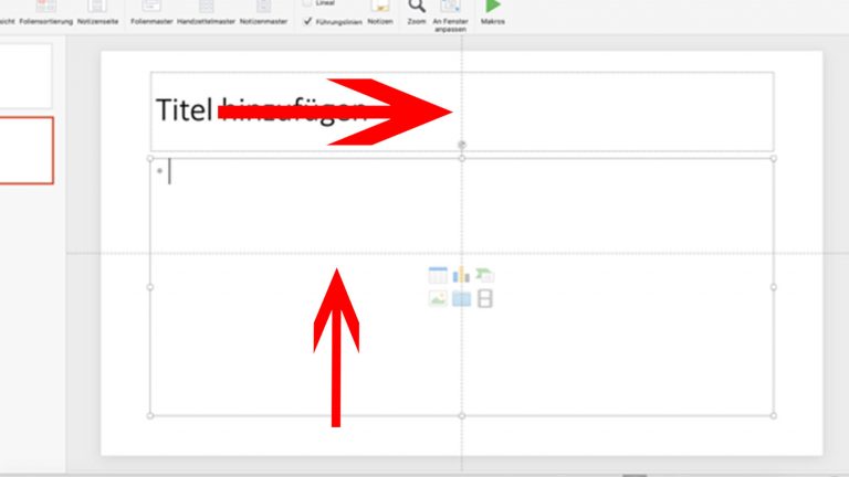 PowerPoint Hilfslinien: Führungslinien