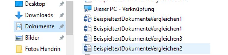 Word-Fenster Kontextmenü Dokumentauswahl Word-Fenster Kontextmenü Dokumentauswahl