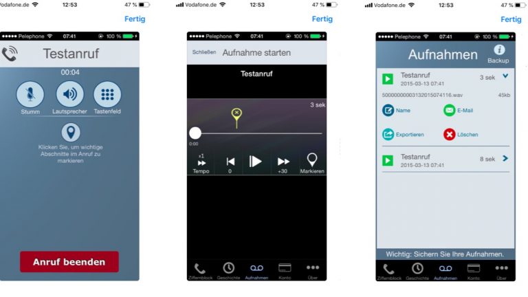 Anruf Recorder Pay As You Go Screenshots Anruf Recorder Pay As You Go Screenshots