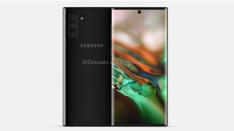 Render-Bild Samsung Ggalaxy Note10