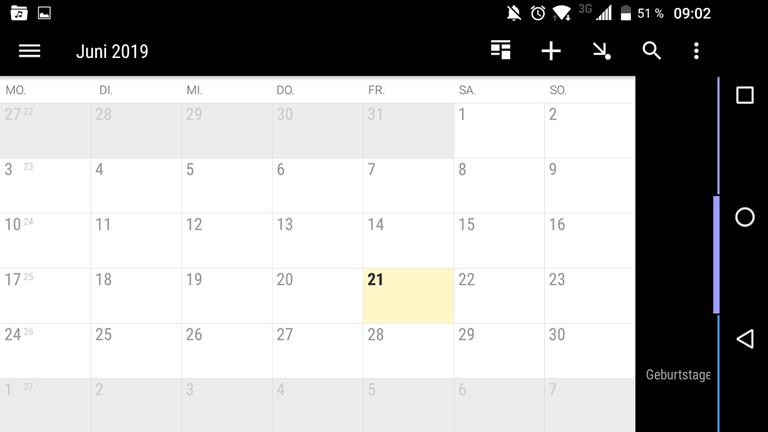 Kalender-App für Android Business Calendar 2 als Screenshot Kalender-App für Android Business Calendar 2 als Screenshot
