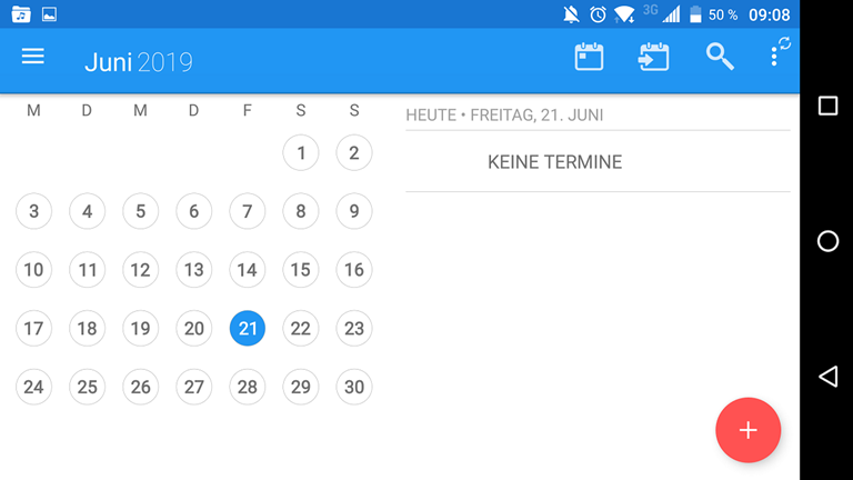 Cloudcal ist eine sehr aufgeräumte alternative Kalender-App für Android Cloudcal ist eine sehr aufgeräumte alternative Kalender-App für Android