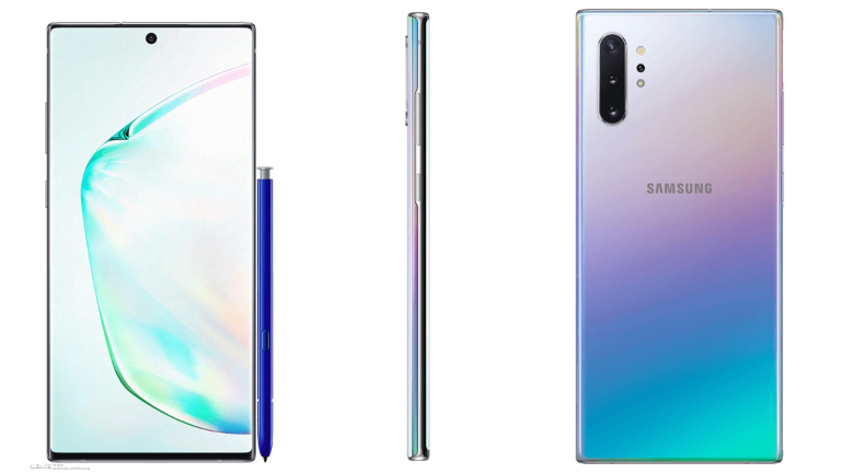 Samsung Galaxy Note 10: Erste Render-Bilder und bis zu 1 TB Speicher