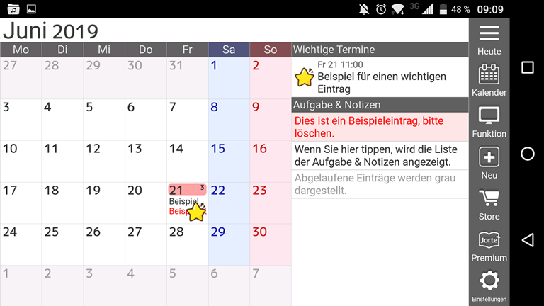 Jorte: Nicht die hübscheste Kalender-App für Android, dafür aber sehr praktisch Jorte: Nicht die hübscheste Kalender-App für Android, dafür aber sehr praktisch