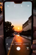 OnePlus fotografiert Sonnenuntergang