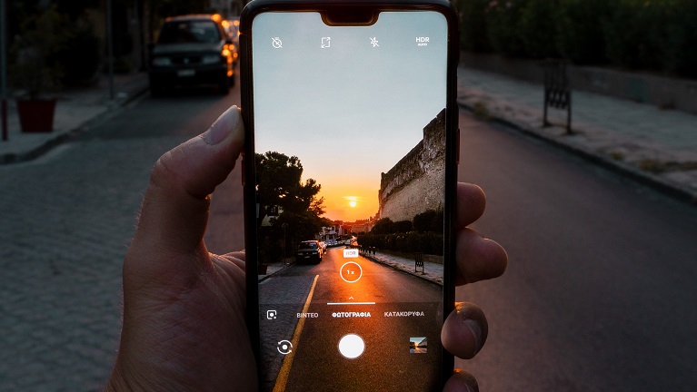 OnePlus fotografiert Sonnenuntergang