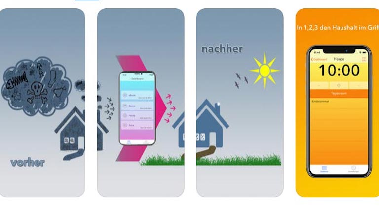 Screenshot der App Putzalarm! von agenCi - corporate design & more