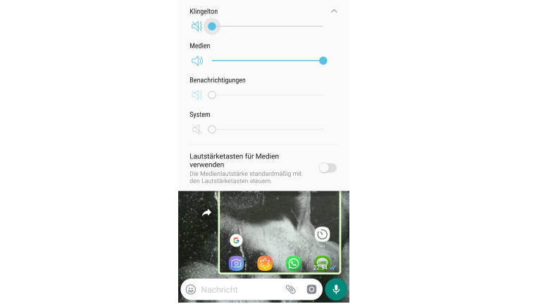 Android-Telefon im Lautlos-Modus Android-Telefon im Lautlos-Modus