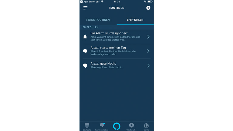 Routinen über Empfehlungen in der Alexa-App erstellen Routinen über Empfehlungen in der Alexa-App erstellen