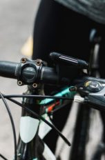 Fahrradlenker und Fahrer von vorn