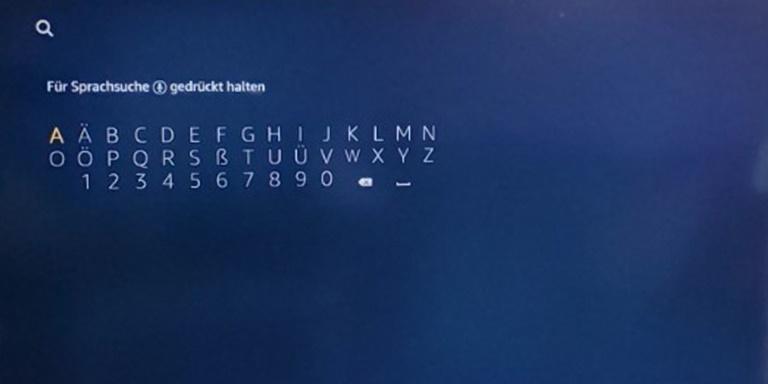 Amazon-Fire-TV-Stick-Fenster Alphabet Suche Amazon-Fire-TV-Stick-Fenster Alphabet Suche
