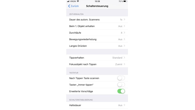 Schaltersteuerung beim iPhone: So nutzt du die Bedienungshilfe iPhone-Schaltersteuerung einstellen