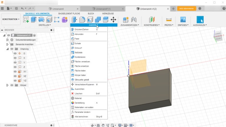 Vorlagen für 3D-Drucker erstellen: So erschaffst du räumliche Objekte 3D-Vorlagen mit Fusion 360: Abrunden