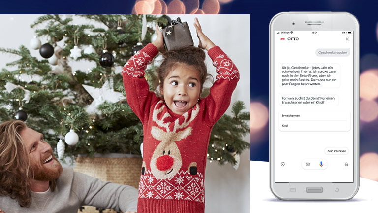 OTTO-Action für den Google Assistant hilft bei der Geschenkesuche OTTO-Action, um Geschenke zu suchen