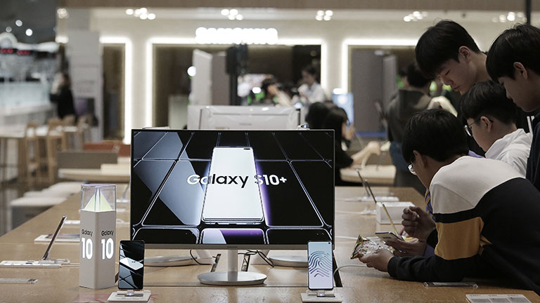 Galaxy S10+ als Ausstellungsstück