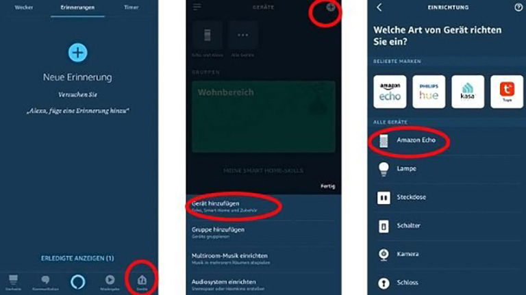 Amazon Echo und Echo Dot einrichten: So startest du mit Alexa Verbindung der Alexa-App mit Amazon Echo auf dem Smartphone