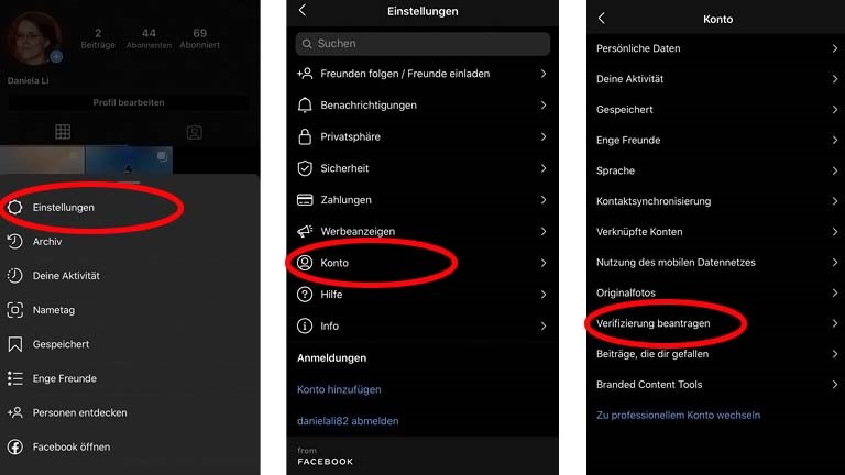 Blauer Haken: So verifizierst du deinen Account bei Instagram und Facebook Blauer Haken: Instagram-Account verifizieren Schritt für Schritt