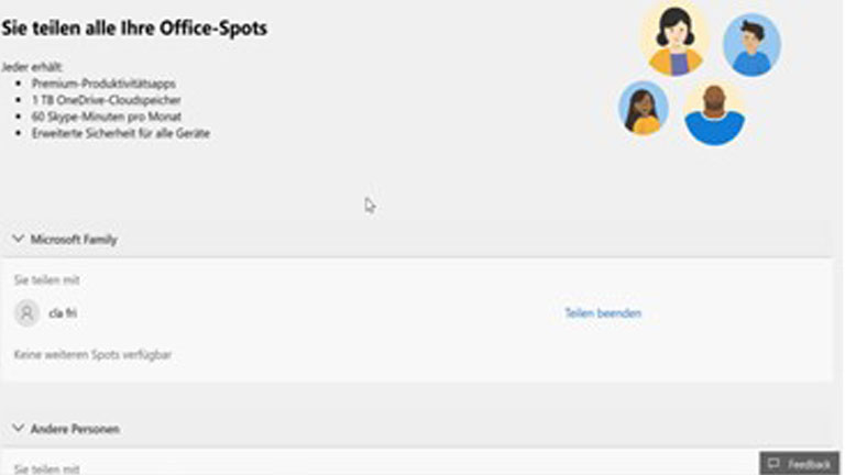 Office 365 Home: Word und Excel mit anderen teilen Office 365 Home teilen: Freigabe отменить