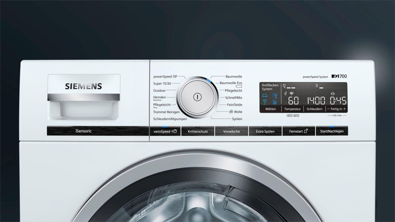 Siemens-Waschmaschine: Fehler E:18 und Co. erklärt Siemens-Waschmaschiene