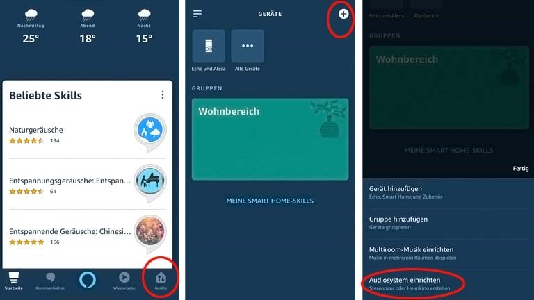 Amazon-Echo-Stereo: Neues Stereo-Paar in wenigen Schritten in der Alexa-App erstellen