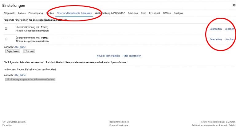 Bei Gmail Label und Filter erstellen: So räumst du dein Postfach auf Gmail-Filter bearbeiten oder löschen: Am Computer ist beides möglich