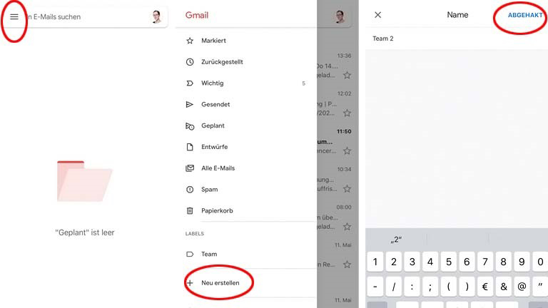 Bei Gmail Label und Filter erstellen: So räumst du dein Postfach auf Google Mail: Gmail-Label mit der iOS-App erstellen