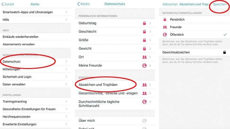 Fitbit-Abzeichen: Die virtuellen Badges erklärt Fitbit-Abzeichen: In der Fitbit-App gesammelte Badges freigeben und mit anderen teilen