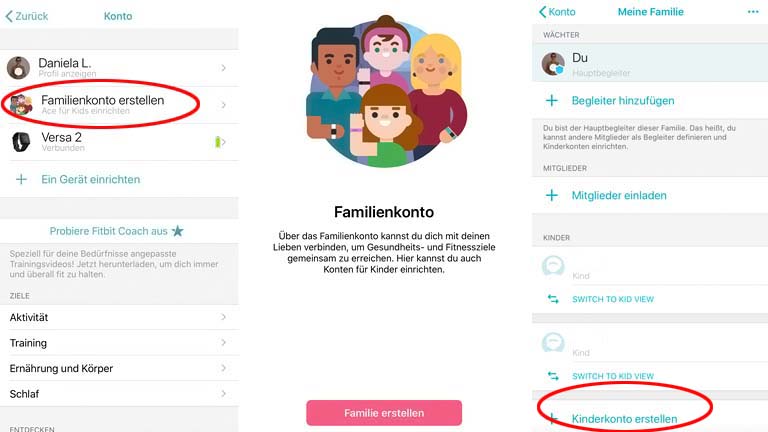 Fitbit für Kinder: Всеs Wichtige zu Fitbit Ace und Fitbit Ace 2 Familienkonto und Kinderkonto erstellen, um Fitbit Ace oder Ace 2 einzurichten