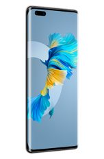 Produktbild der Frontseite des Huawei Mate 40 Pro mit dem über die Ränder laufenden Display.