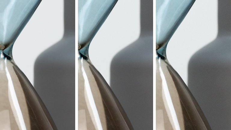 Drei mal das identische Motiv, mit unterschiedlichen ISO-Werten fotografiert.