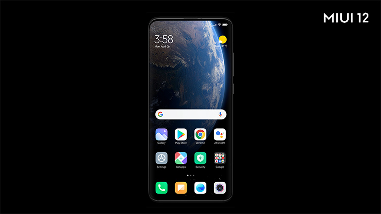 MIUI 12 Ein Screenshot von MIUI 12 auf einem Xiaomi-Smartphone.