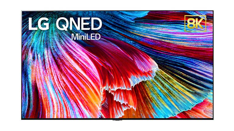 LG QNED Mini LED TV Einer der neuen QNED-Fernseher von LG mit Mini-LED-Technik.