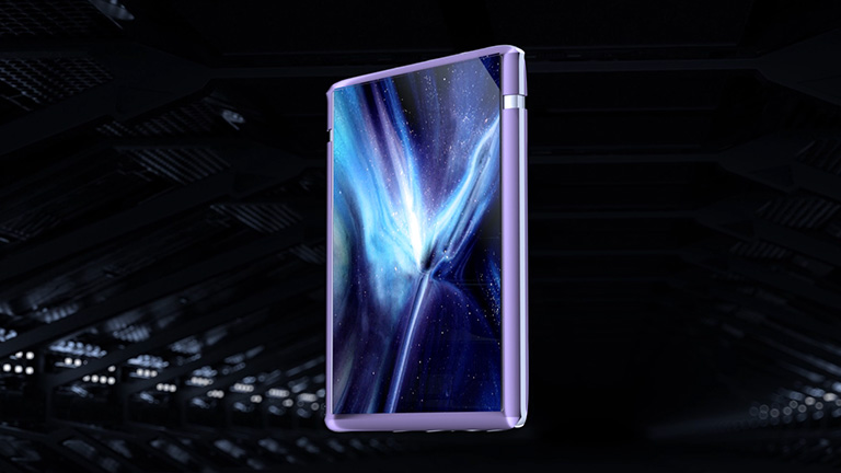 TCL Rollable Display Ein 3D-Konzept eines TCL-Smartphones mit einem rollbaren Display.