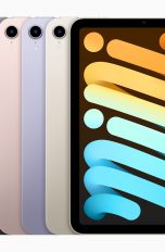 Produktfoto des iPad mini in den vier verfügbaren Farben.
