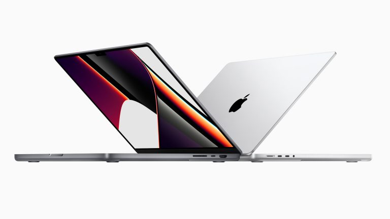 Apple MacBook Pro Produktbild des MacBook Pro in Space Grau und Silber.