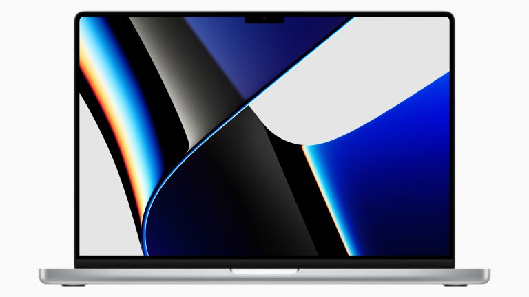 Apple MacBook Pro Blick auf das Display von einem neuen MacBook Pro.
