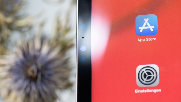 iPad Pro Nahaufnahme der Frontkamera bei einem iPad Pro.