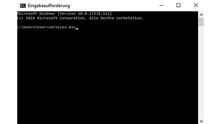 Druckerwarteschlange löschen Screenshot Windows Eingabeaufforderung
