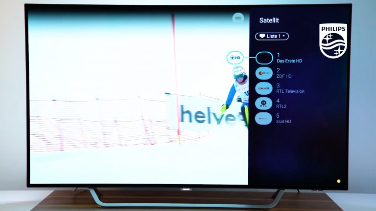 Philips-TV Sender sortieren Screenshot Sender sortieren Philips-TV