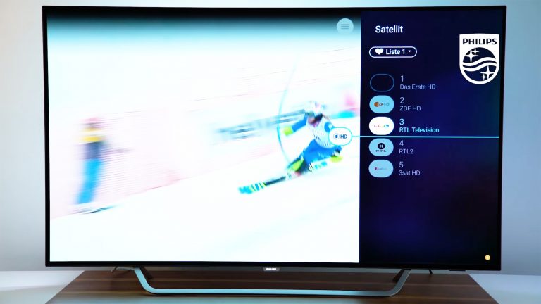 Philips-TV Sender sortieren Screenshot Sender sortieren Philips-TV