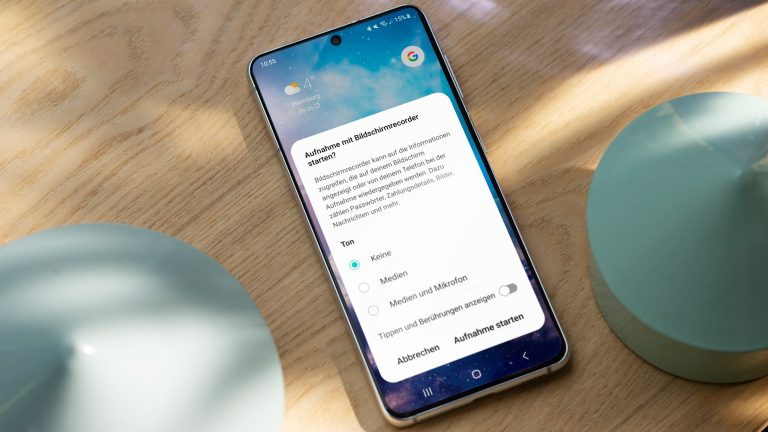 Mit dem Bildschirmrecorder kannst du Inhalte nicht nur visuell veranschaulichen, sondern auch deine eigene Stimme aufnehmen.
