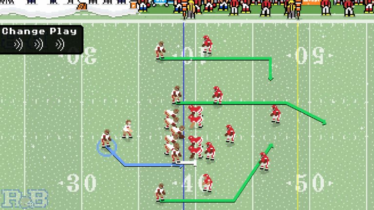 Screenshot von Retro Bowl.