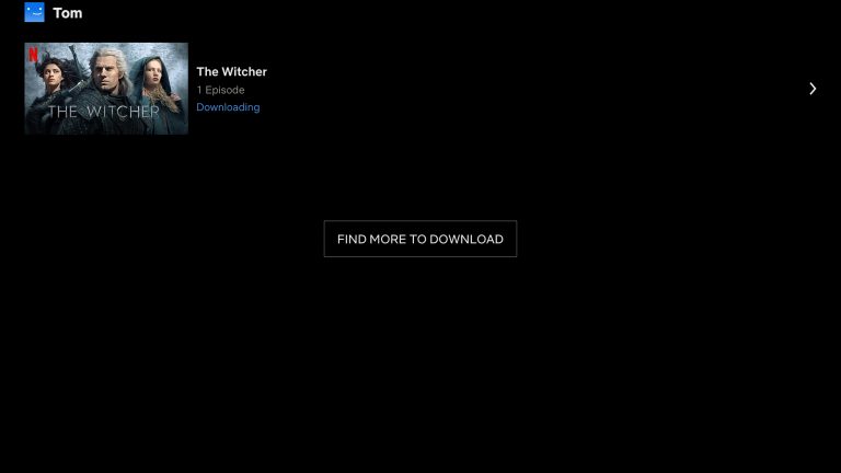 Screenshot eines aktiven Downloads in der Netflix-App auf dem iPad. Screenshot eines aktiven Downloads in der Netflix-App auf dem iPad.