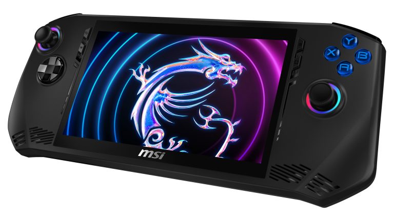 Produktbild des MSI Claw, einem PC-Handheld von MSI.