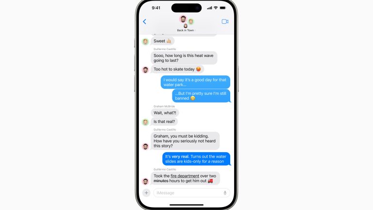 Screenshot der Nachrichten-App unter iOS 18 Screenshot der Nachrichten-App unter iOS 18.