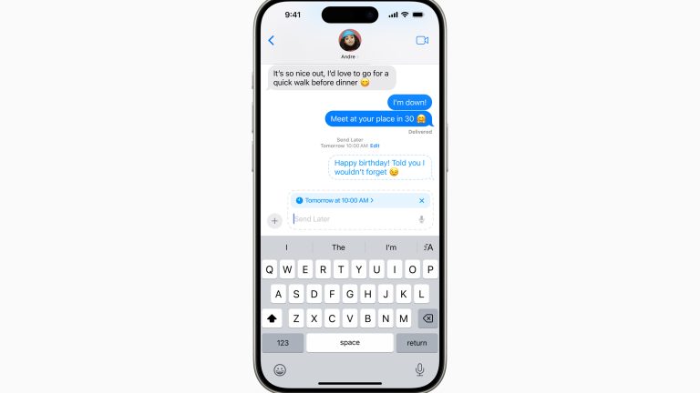 Screenshot der Nachrichten-App unter iOS 18 Screenshot der Nachrichten-App unter iOS 18.