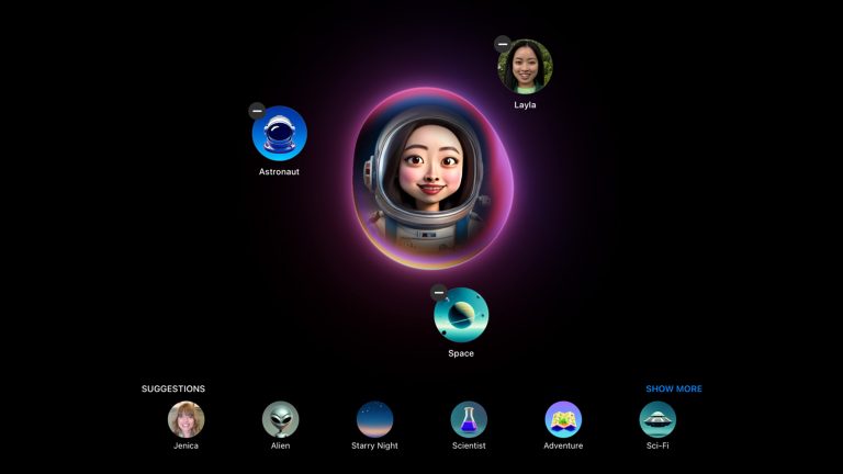 Screenshot der App Image Playground von Apple Intelligence Screenshot der App Image Playground von Apple Intelligence.
