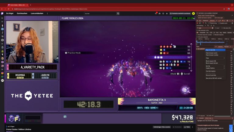 Twitch-Clips Download. So geht's im Entwicklermodus Blick auf einen Screenshot, auf dem die Entwicklertools bei einem Twitch-Clip zu sehen sind.