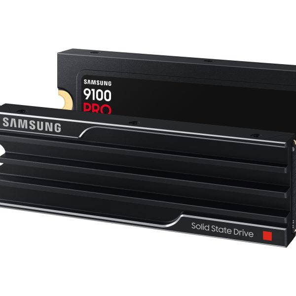 Freisteller einer Samsung 9100 Pro mit und ohne Heatsink.